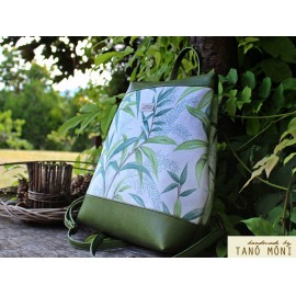 COUNTRY BAG hátizsák és táska zöld leveles zöld (új)