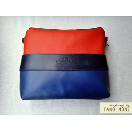 CLUTCH BAG táska kék sötétkék piros (új) 